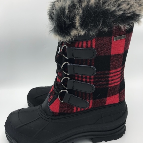 Shoes Waterproof Womens Plaid Flannel Winter Boots Poshmark
